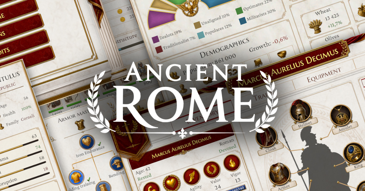 Ancient Rome GUI | 2D GUI | Unity Asset Store