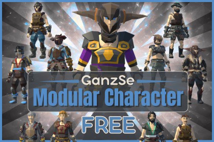 GanzSe FREE Modular Character - Fantasy Low Poly Pack
