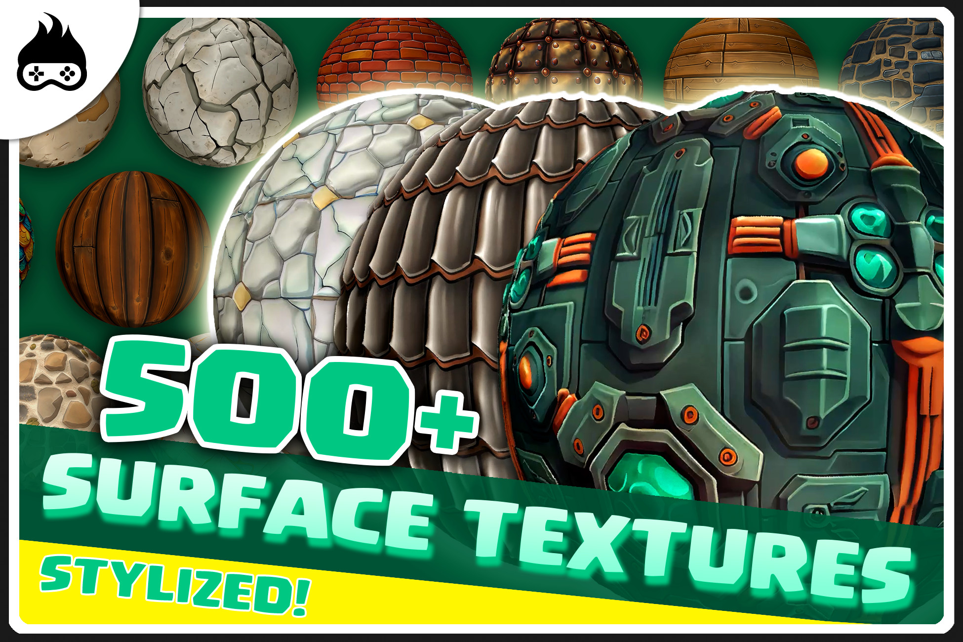 500+ Stylized Wall & Surface Textures - Brick, Wood, Marble & More | 2D ...