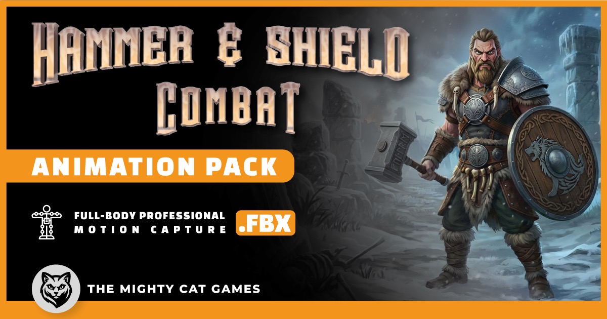 Hammer and Shield Combat Animation Pack | 3D Animations | Unity Asset Store
