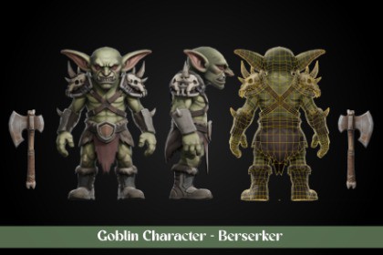 Stylized Goblin Character - Berserker