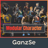 GanzSe FREE Modular Character - Fantasy Low Poly Pack