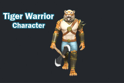 Tiger Warrior Animated Character