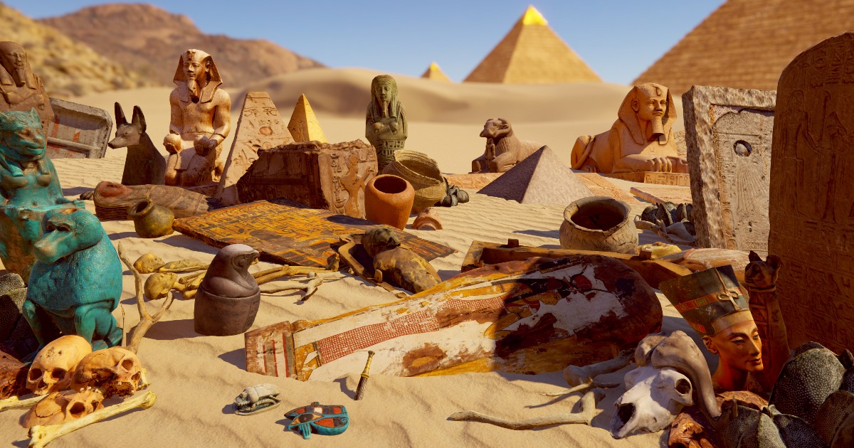 Egyptian Ancient Relics (URP) | 3D Historic | Unity Asset Store