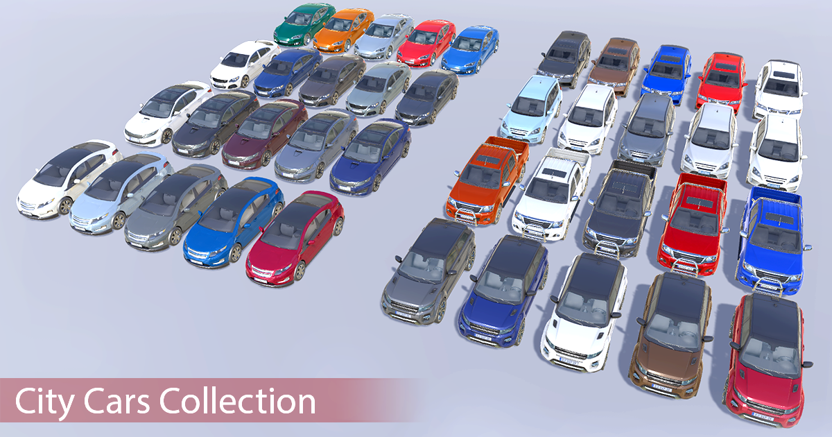Archviz Car Collection Pack #1 | 3D Vehicles | Unity Asset Store