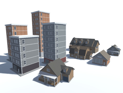 City Buildings Pack (x17) | 3D Urban | Unity Asset Store