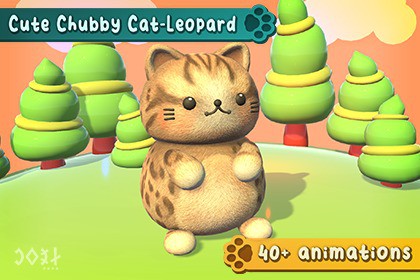 Cute Chubby Cat-Leopard
