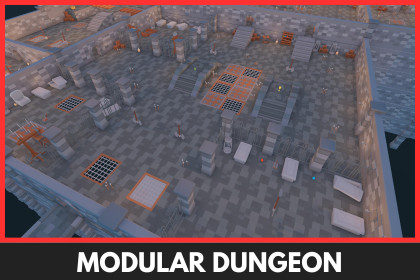 Modular Dungeon - Stylized Low Poly Asset Pack by Ake