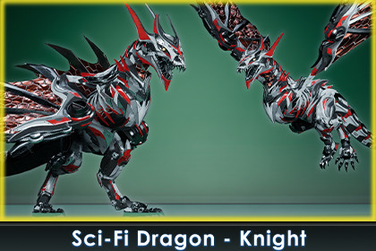 Sci-Fi Dragon Knight