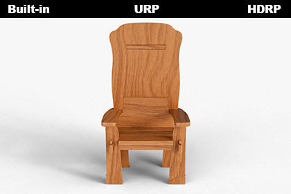 Solid Wood Armchair - PBR 3D Model
