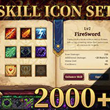 Pixel Skill Icons & Book UI Kit