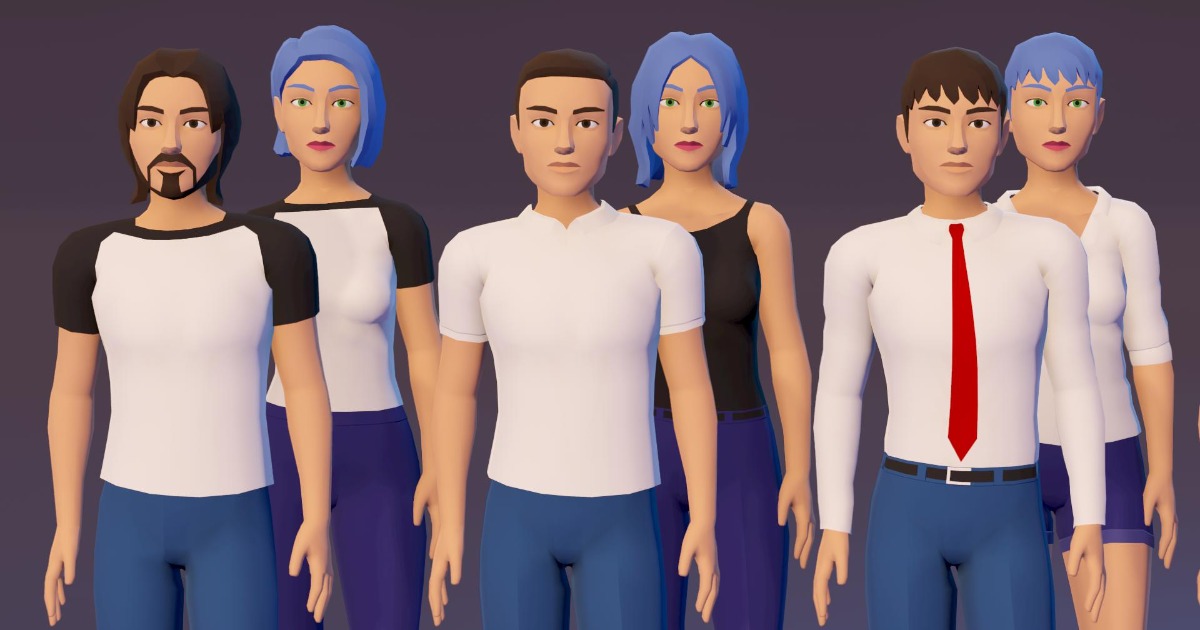 Modular Citizens | LowPoly Character | 3D Characters | Unity Asset Store