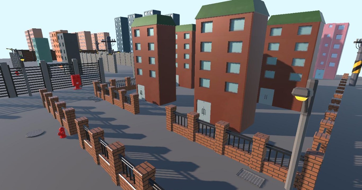 MAR - Low Poly Stylized Fence Pack