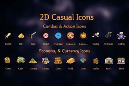 Icons Pack - 2D Casual Style