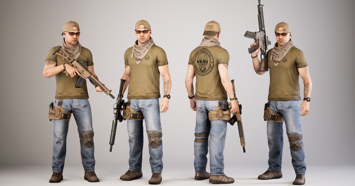 Casual Military Soldier 06 | Characters | Unity Asset Store