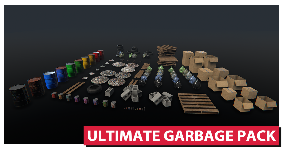 Garbage Collection Unity Ultimate Garbage Pack | 3D 도시 | Unity Asset Store