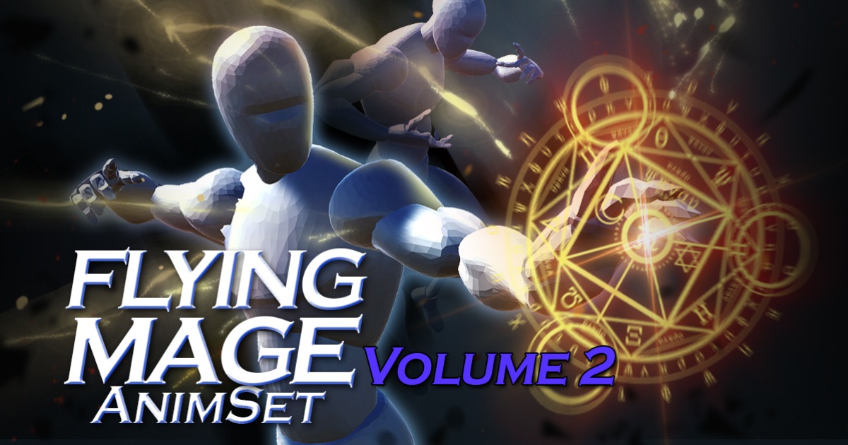 Script Mage Animset Flying Mage AnimSet | 3D Animations | Unity Asset Store
