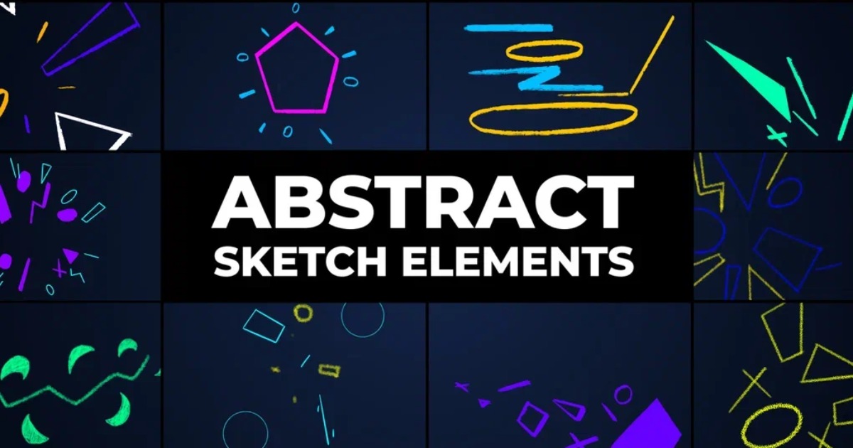 Unity Abstract Visuals Abstract Sketch Elements | 2D Textures & Materials | Unity Asset Store
