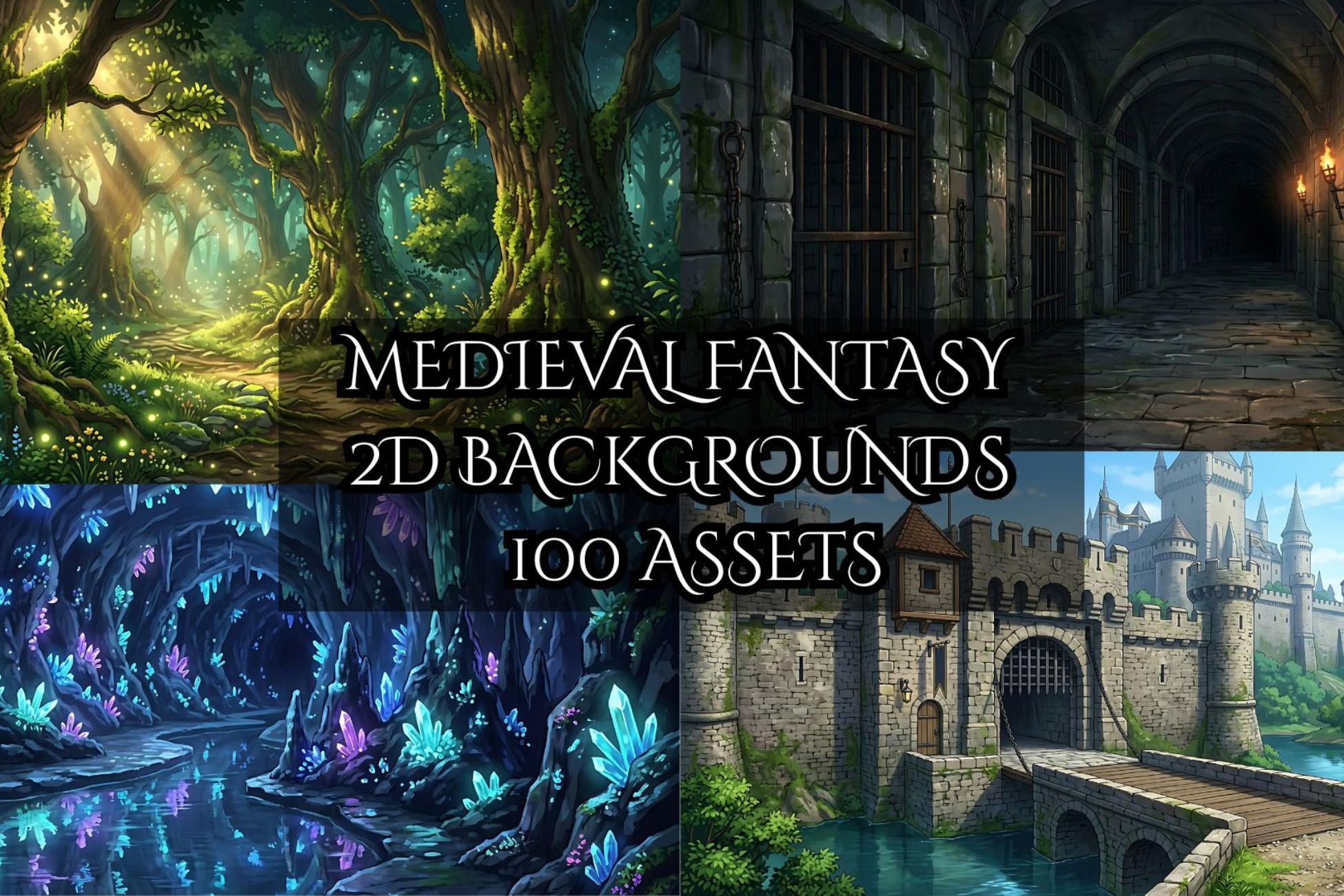 Medieval & Fantasy 2D Backgrounds Pack - Vol. 1