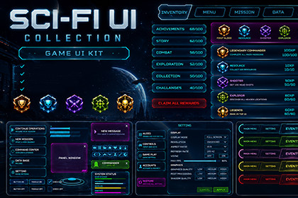 SCIFI-UI+PSD