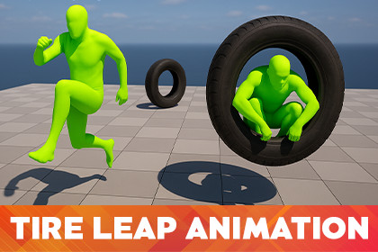 Parkour Tire Leap Animation