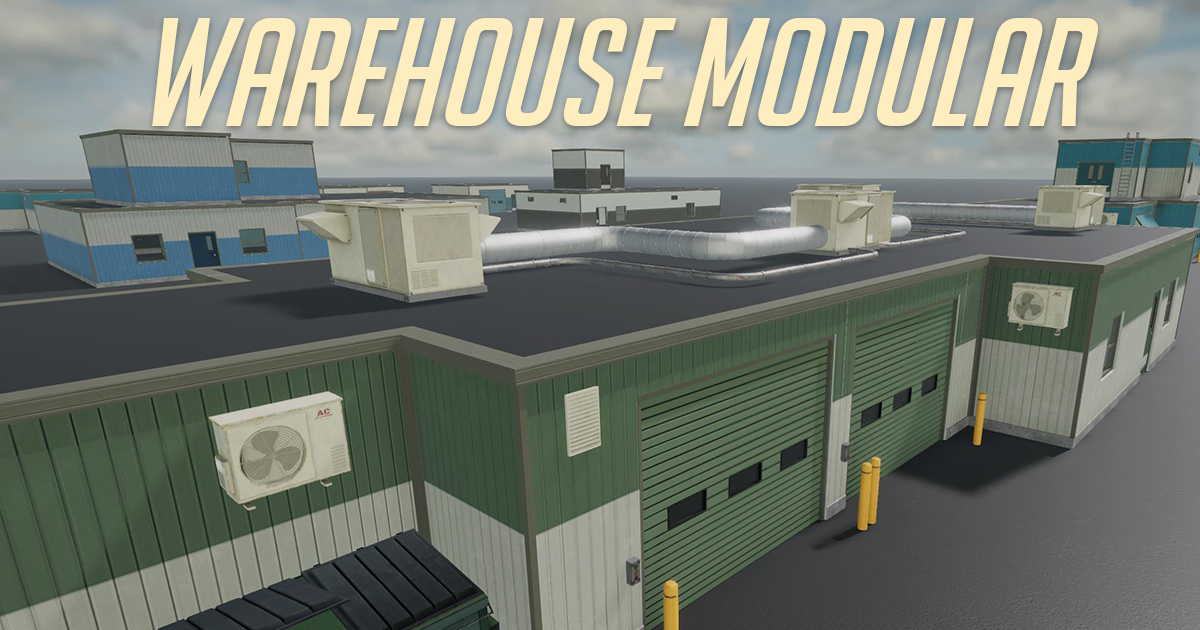 Factory Module Unity Asset Store Warehouse Modular System | 3D 외부소품 | Unity Asset Store