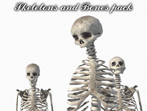 Bones Object Texture Unity Skeletons and bones pack | 3D Props | Unity Asset Store