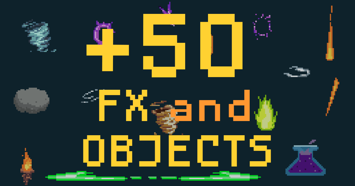 +50 FX and Objects | 2D Textures & Materials | Unity Asset Store