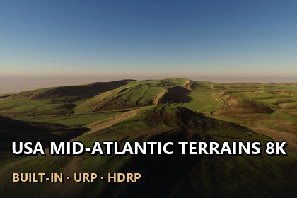 USA Mid-Atlantic Real-World Terrains 8K