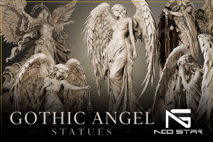 Angel Statues Pack