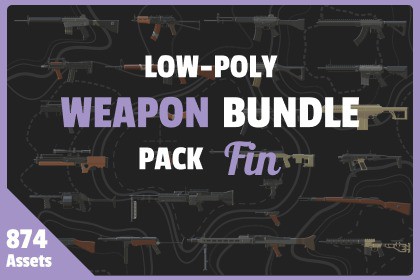 Low Poly Weapon Bundle Pack Fin