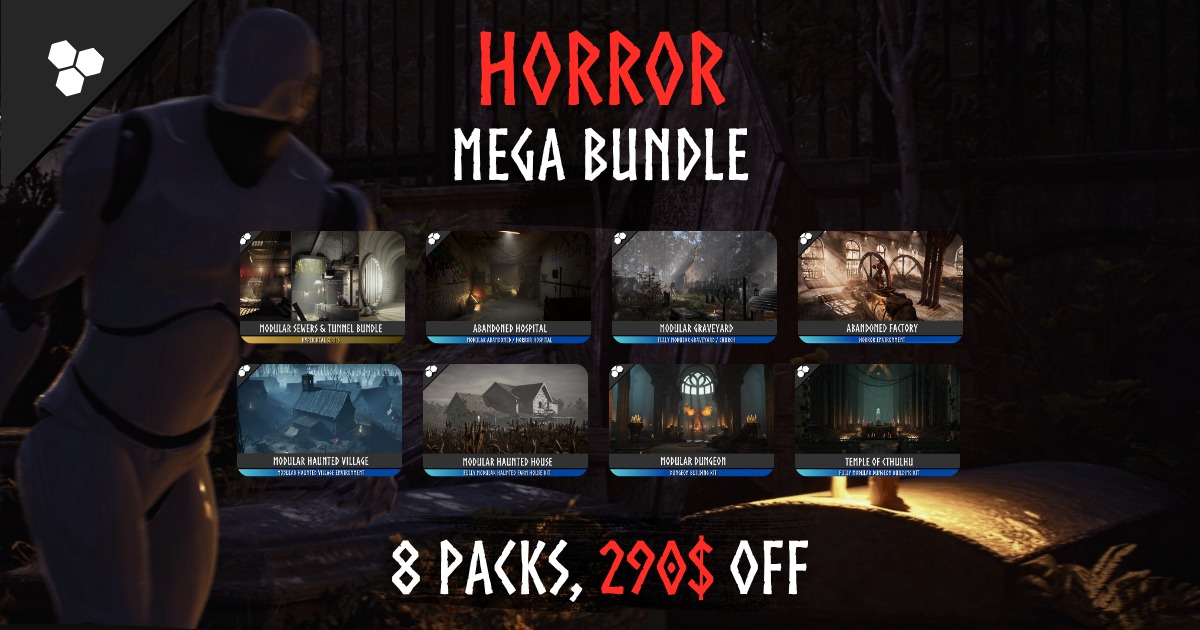 Horror Mega Bundle (Haunted House, Haunted Village, Graveyard, Dungeon ...