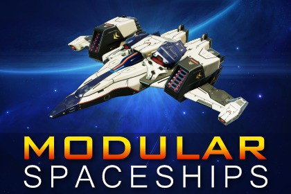 Sci-Fi Modular Spaceship Hyper Falcon