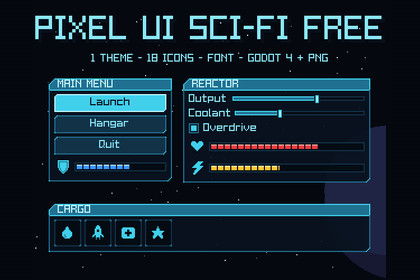 Pixel UI Sci-Fi Free