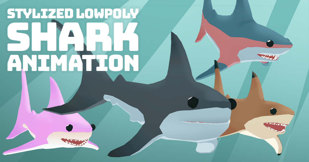 Stylized Lowpoly Shark Animations | Characters | Unity Asset Store