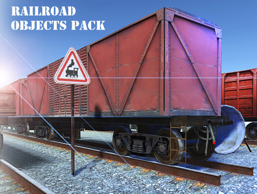 Rail Road Objects Pack | 3D Industrial | Unity Asset Store
