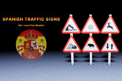 Spanish Traffic Signs - Warning Series (P-Series)