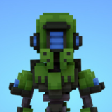 Robot 3 Voxel Character - 3D Lowpoly Fantasy Model