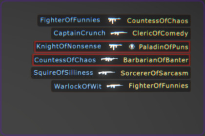 Kill Feed - Event Log System