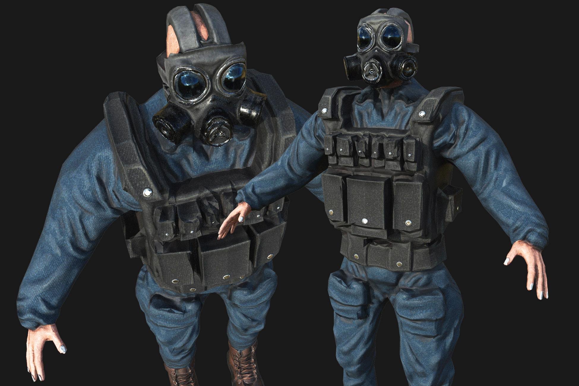 Soldier gas mask | Characters | Unity Asset Store
