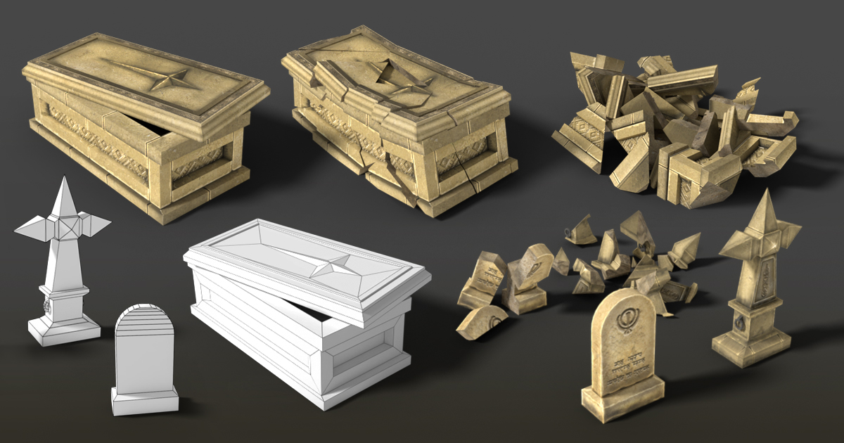 Cemetery Vol. 1 | 3D Fantasy | Unity Asset Store