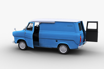 Transit Van Lowpoly 2