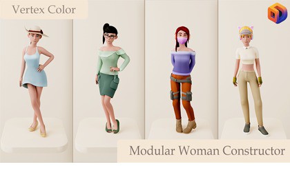 Modular Female Character Creator