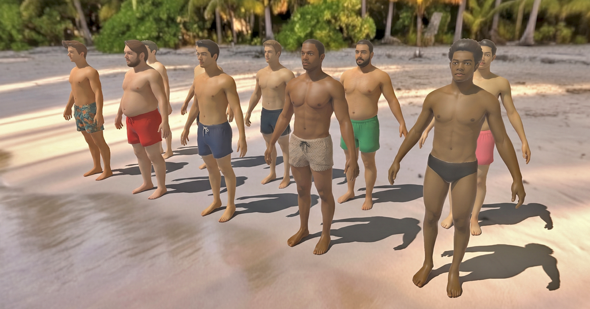 Beach characters - Boys