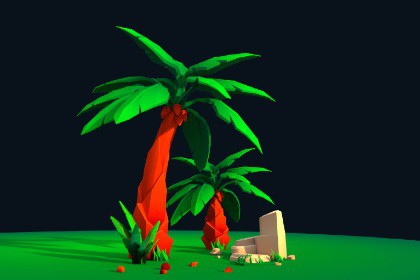 Stylized Low-poly Foliage Pack