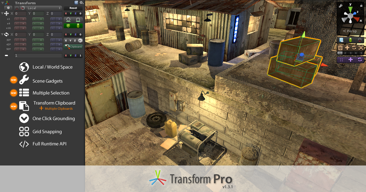 Transform Tools Unity TransformPro | Utilities Tools | Unity Asset Store