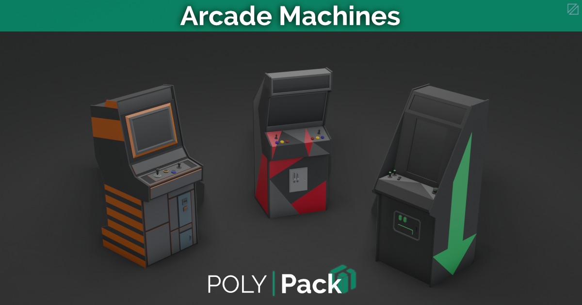 Arcade Machines - PolyPack | 3D Props | Unity Asset Store