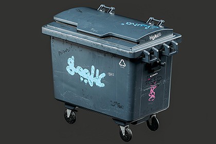 Outdoor Trash Can