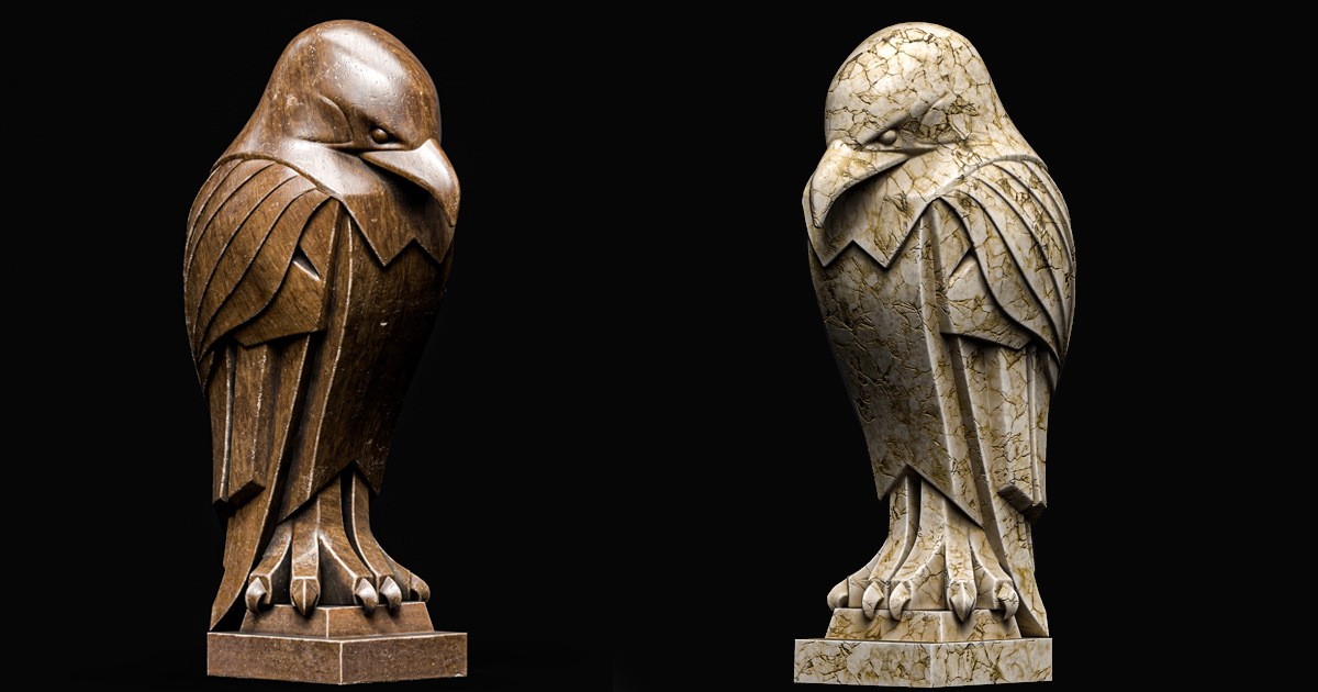 Bird Statue Sculpture | 3D Props | Unity Asset Store