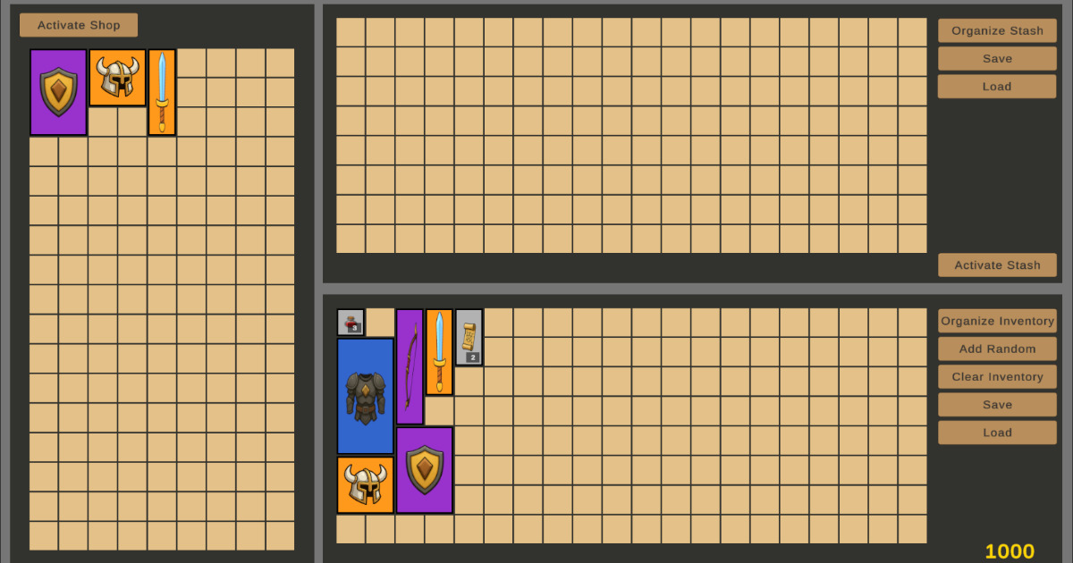 Grid Inventory System - ScriptableObject & UGUI (Diablo-Style) | Game ...